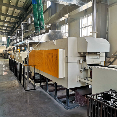 Cyclic mesh belt furnace