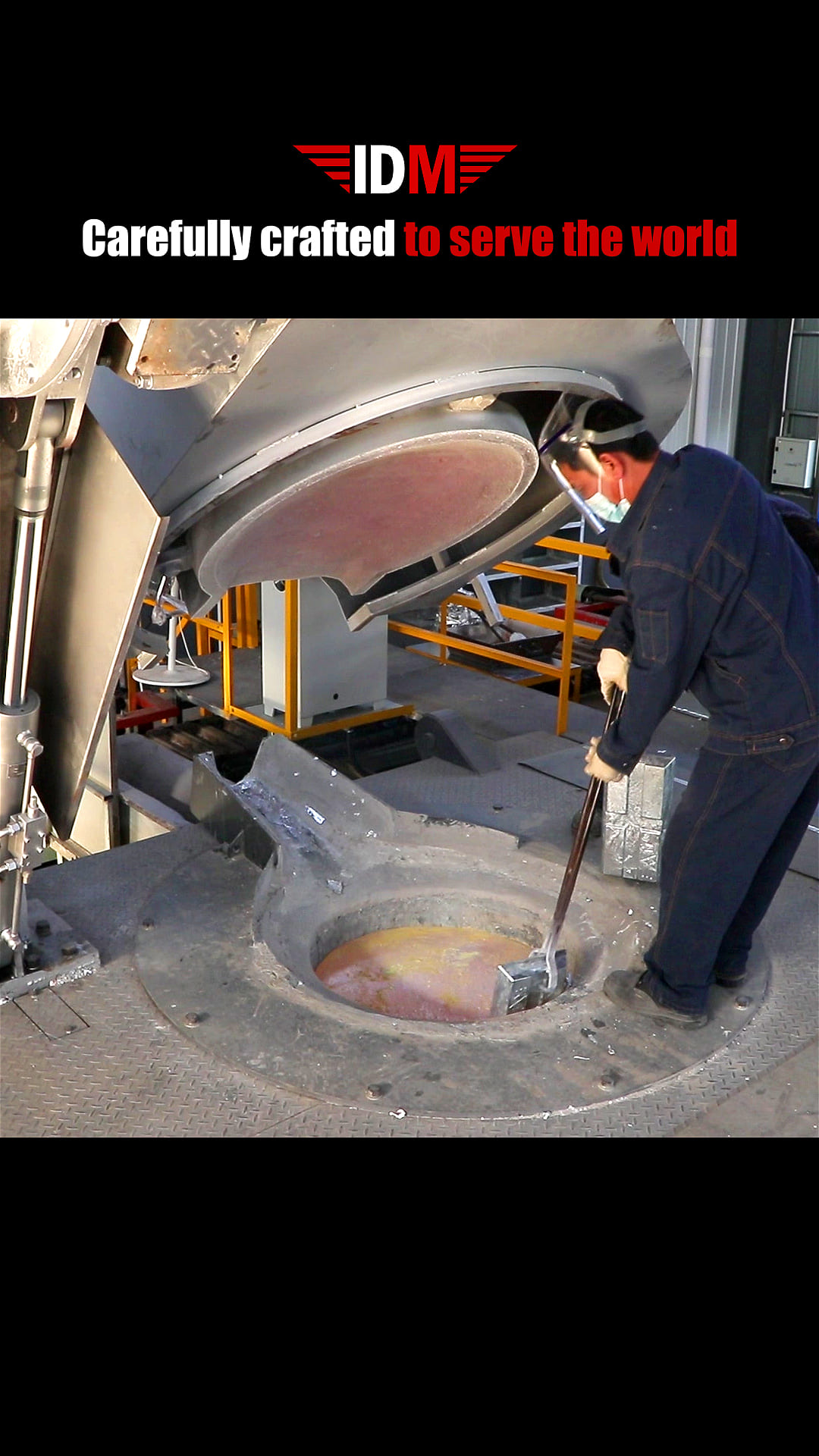 Melting Furnace Melting Aluminum Operation Site